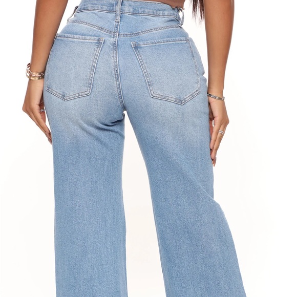 Wide Leg Light Denim - Picture 2 of 2